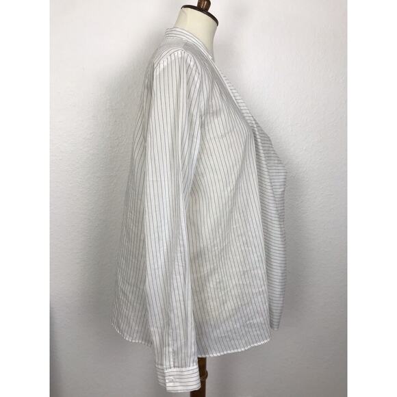 Liviana Conti Top Multicolor Striped Semi Sheer Pullover - Picture 4 of 11